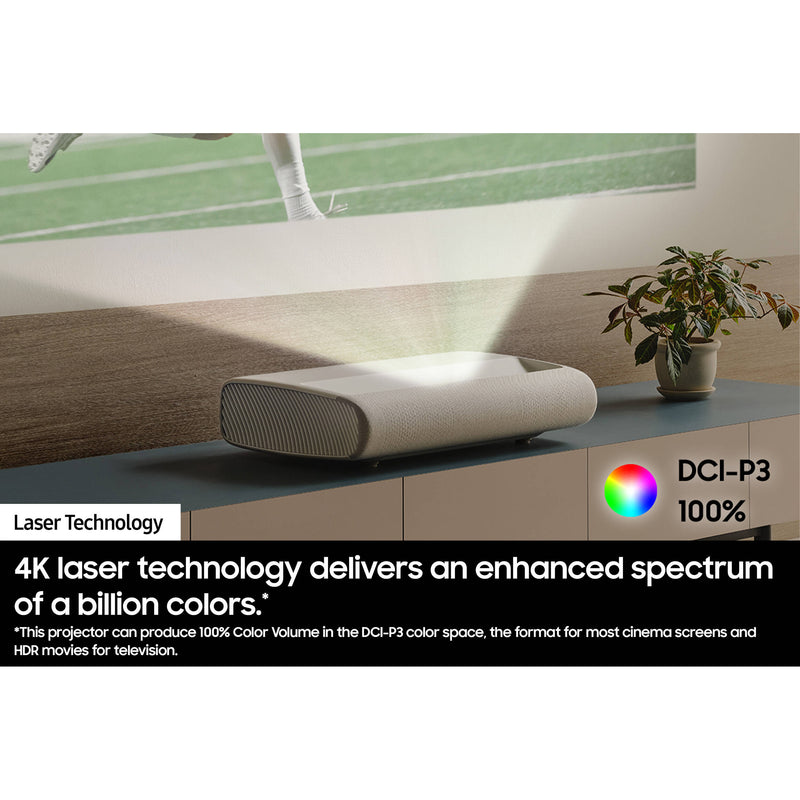 Samsung The Premiere LPU7D 2500-Lumen UHD 4K Ultra Short-Throw Laser Smart Home Theater Projector