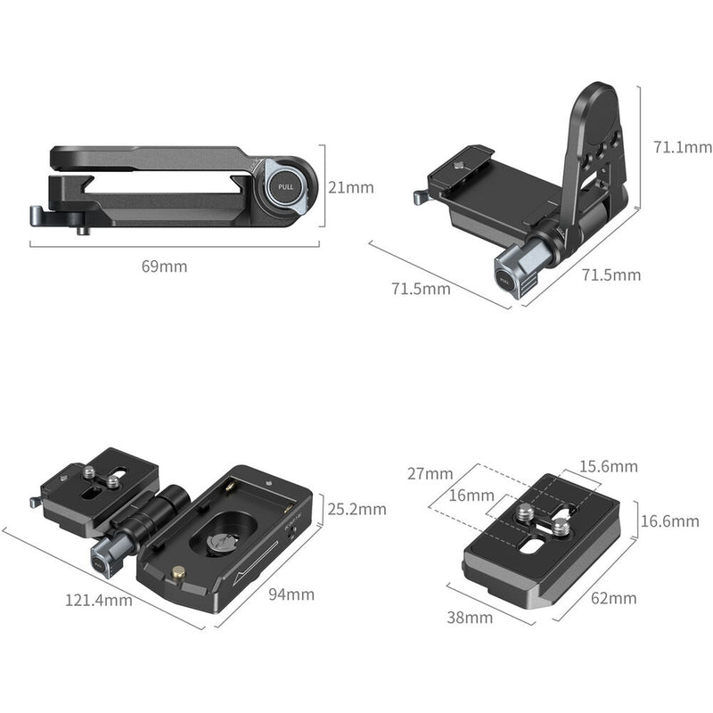 SmallRig NP-F/L-Series Battery Adapter Mount Plate Kit for Mirrorless Cameras
