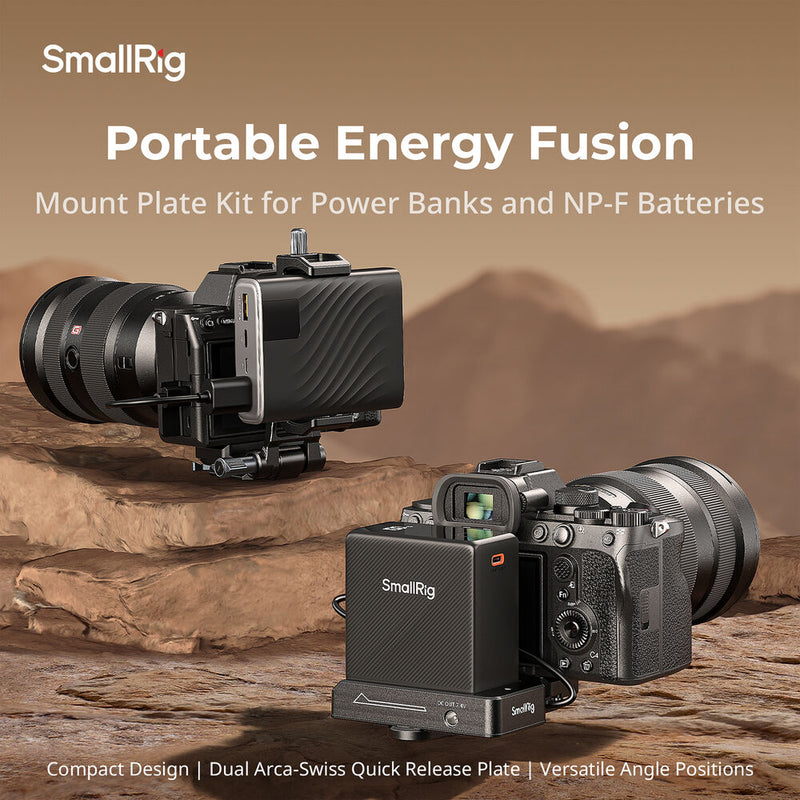 SmallRig NP-F/L-Series Battery Adapter Mount Plate Kit for Mirrorless Cameras