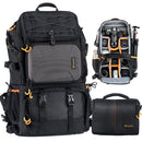TARION PB-01 Professional 2-in-1 Camera Backpack (Black, 25L)