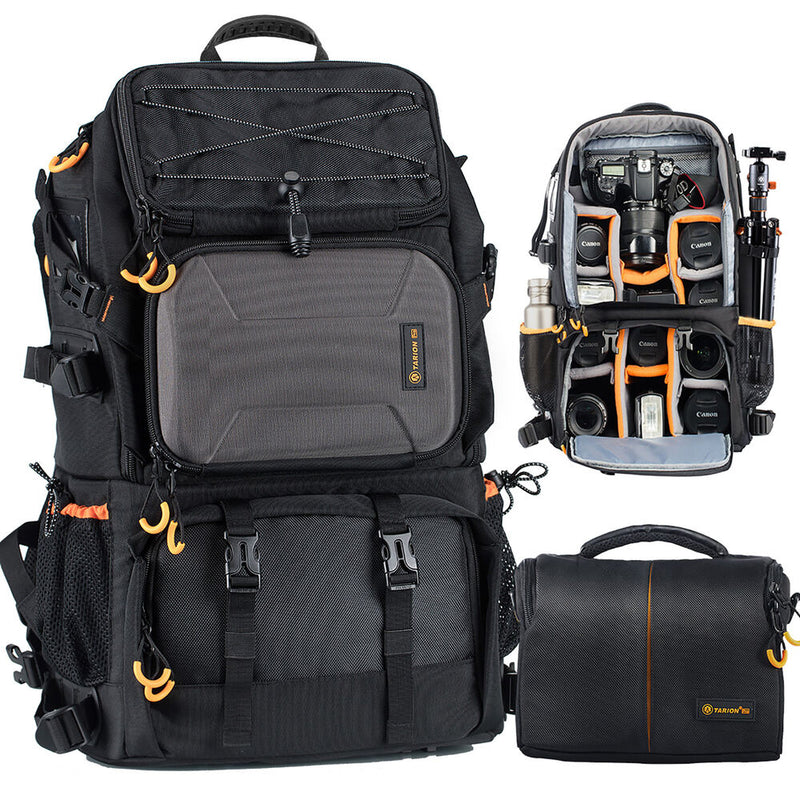 TARION PB-01 Professional 2-in-1 Camera Backpack (Black, 25L)