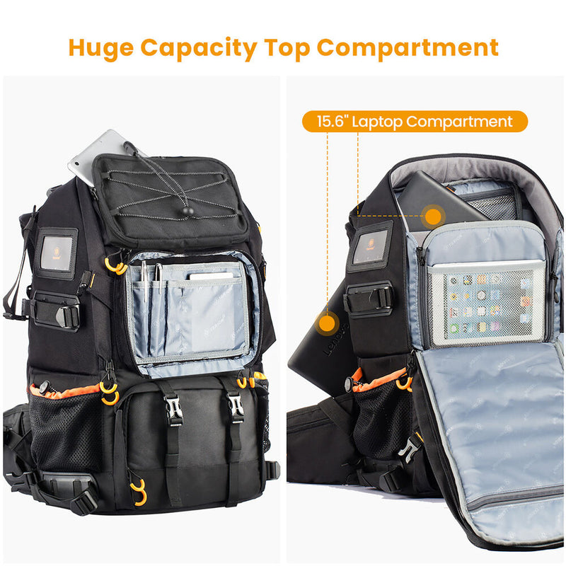 TARION PB-01 Professional 2-in-1 Camera Backpack (Black, 25L)