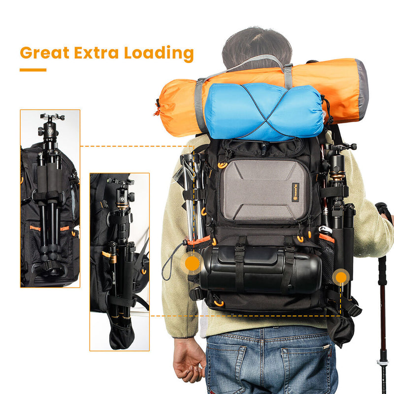 TARION PB-01 Professional 2-in-1 Camera Backpack (Black, 25L)