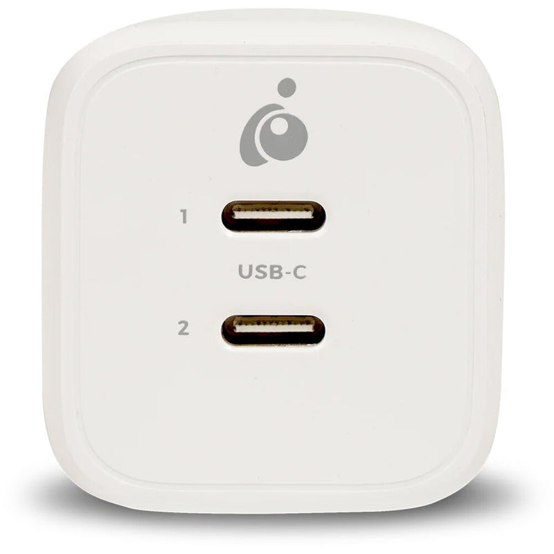 IOGEAR GearPower Dual USB-C 65W GaN Charger