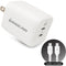 IOGEAR GearPower Dual USB-C 65W GaN Charger