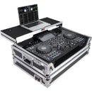 ProX Gig-Ready ATA-Style Flight Case with Laptop Shelf and Wheels for Pioneer XDJ-RX, DDJ-REV5 & XDJ-RX DJ Controllers (Silver/Black)