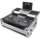 ProX Gig-Ready ATA-Style Flight Case with Laptop Shelf and Wheels for Pioneer XDJ-RX, DDJ-REV5 & XDJ-RX DJ Controllers (Silver/Black)