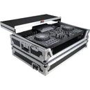 ProX Gig-Ready ATA-Style Flight Case with Laptop Shelf and Wheels for Pioneer XDJ-RX, DDJ-REV5 & XDJ-RX DJ Controllers (Silver/Black)
