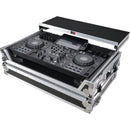 ProX Gig-Ready ATA-Style Flight Case with Laptop Shelf and Wheels for Pioneer XDJ-RX, DDJ-REV5 & XDJ-RX DJ Controllers (Silver/Black)