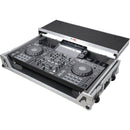 ProX Gig-Ready ATA-Style Flight Case with Laptop Shelf and Wheels for Pioneer XDJ-RX, DDJ-REV5 & XDJ-RX DJ Controllers (Silver/Black)