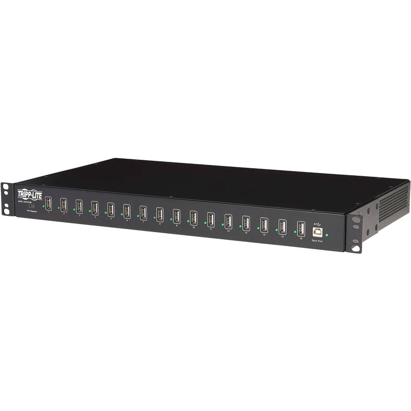 Tripp Lite Rack-Mounted 16-Port USB Charging Station with Syncing Function