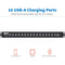 Tripp Lite Rack-Mounted 16-Port USB Charging Station with Syncing Function
