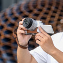 SmallRig Leather Half Case with Wrist Strap for Sony ZV-E10 II (Brown)