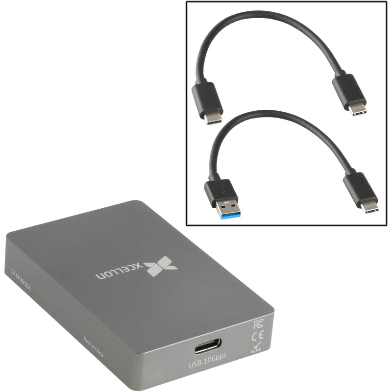 Xcellon CFexpress Type B and UHS-II SD Card Reader