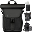TARION SP-01 Rolltop Camera Backpack (Black, 20.5L)