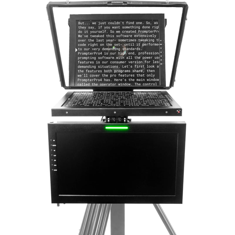 ikan 19" High-Bright SDI PTZ Teleprompter Kit with Tally Talent Monitor