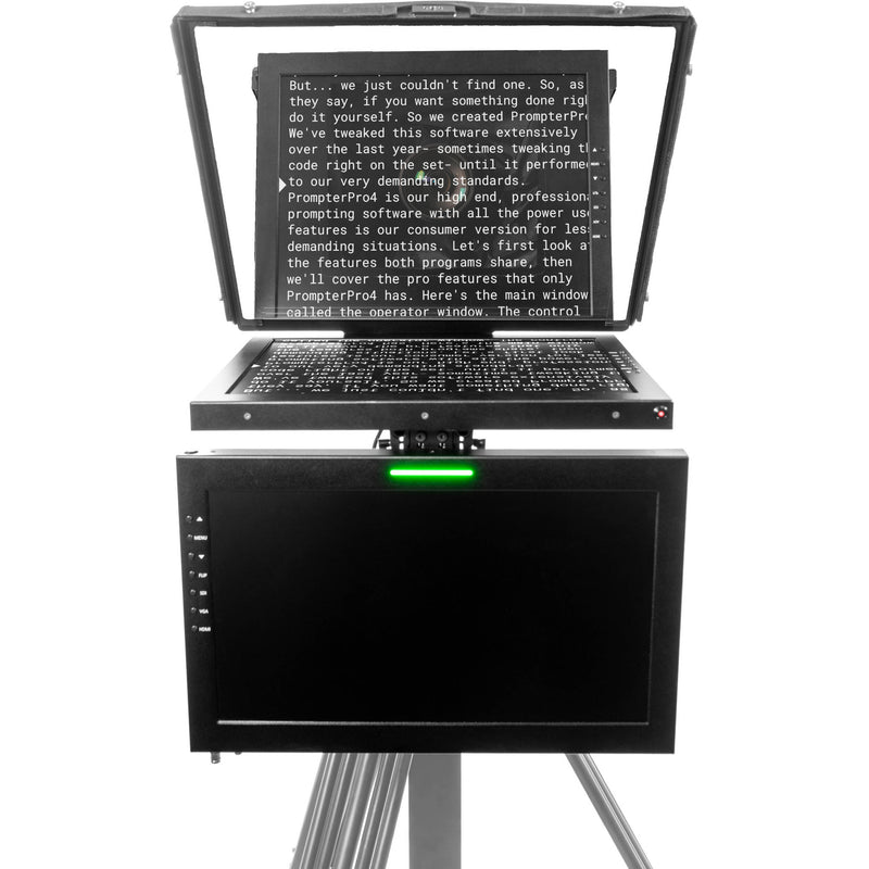 ikan 19" High-Bright SDI Teleprompter Kit with Tally Talent Monitor