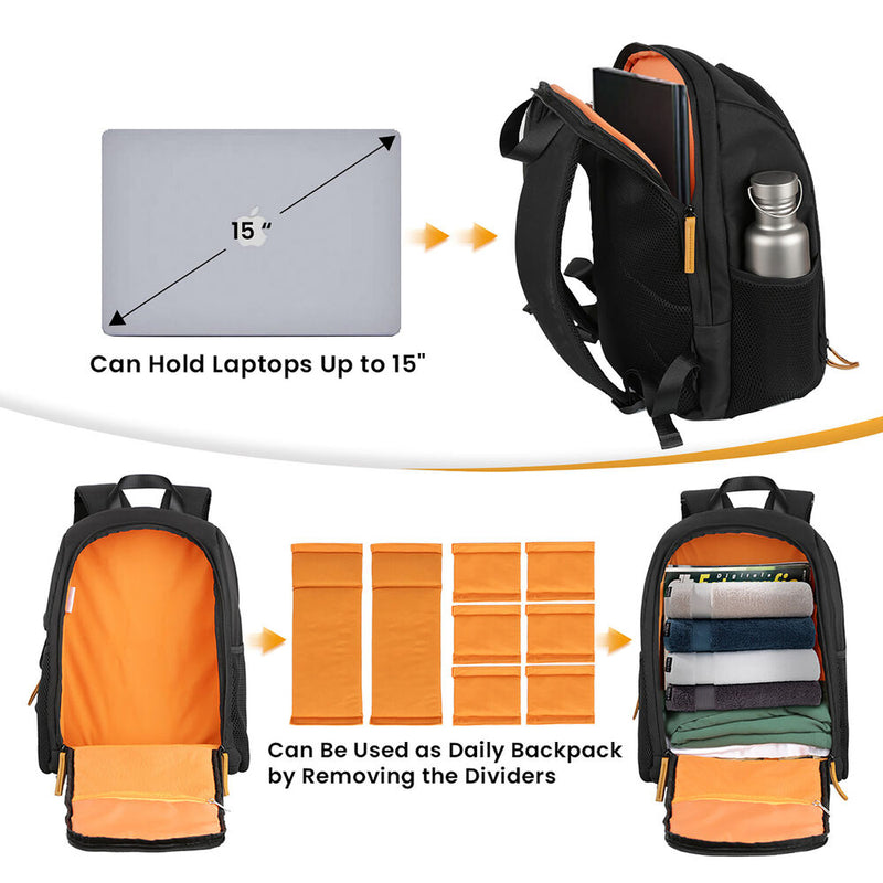 TARION TB-02 Camera Backpack (Black)