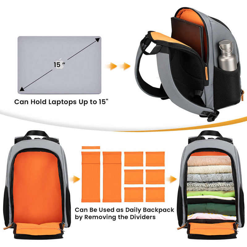 TARION TB-02 Camera Backpack (Gray)
