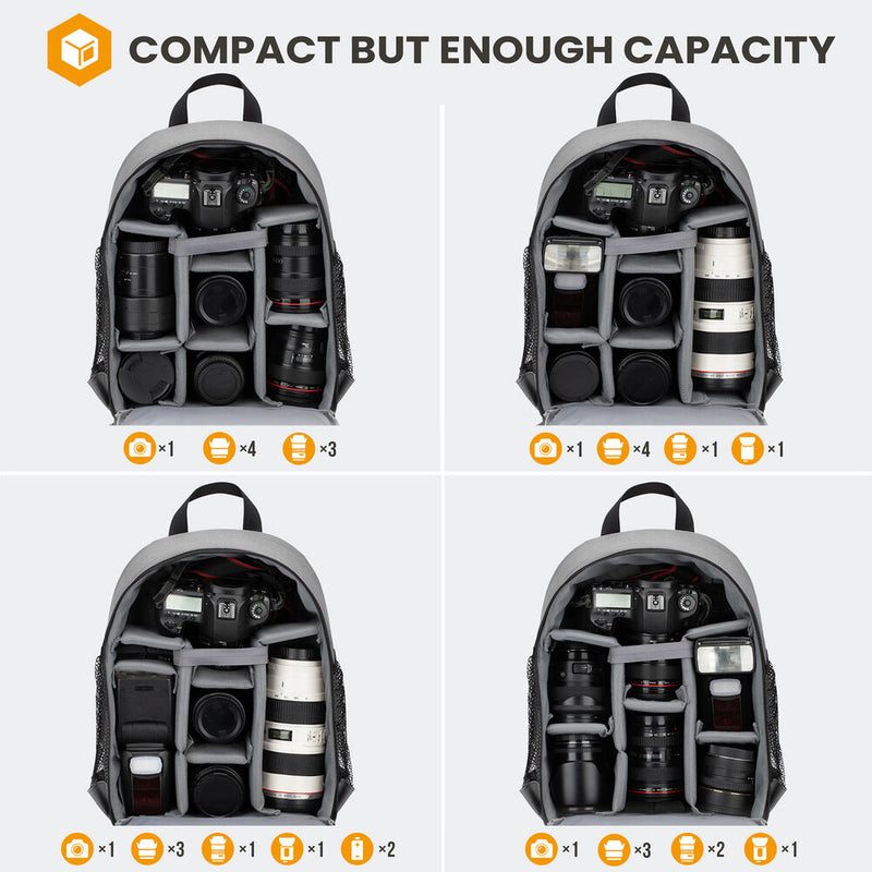 TARION TBS Camera Backpack (Gray)