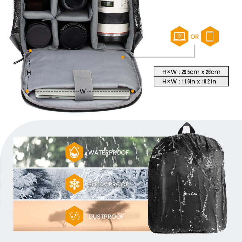 TARION TBS Camera Backpack (Gray)
