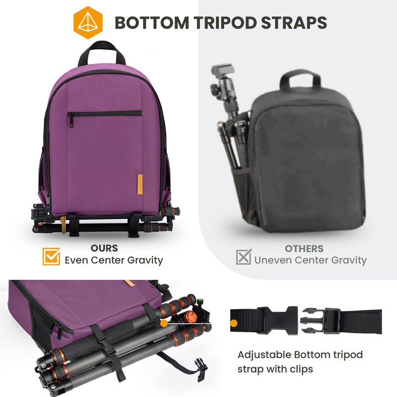TARION TBS Camera Backpack (Purple)