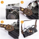 TARION TNS-L1 Genuine Leather Neck Strap (Brown)