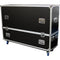 ProX Adjustable Dual Flight Case with Casters for LED/LCD/Plasma TVs (70 to 80")