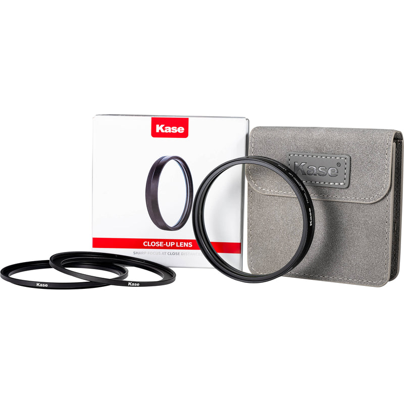 Kase +2 Close-Up Lens Set with 67-77mm & 72-77mm Step Up Rings (77mm)