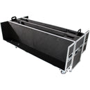 ProX Adjustable Dual Flight Case with Casters for LED/LCD/Plasma TVs (70 to 80")