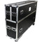 ProX Adjustable Dual Flight Case with Casters for LED/LCD/Plasma TVs (70 to 80")