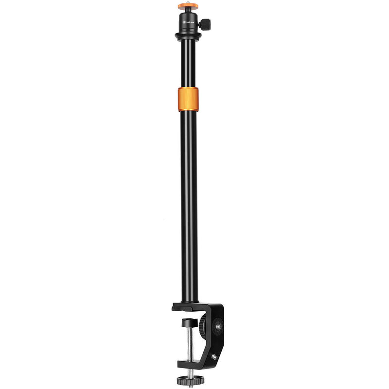 TARION TR-CS 3-in-1 C-Clamp Camera Desk Mount Set with Extension Rod & Ball Head