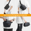 TARION TR-SB Camera Sling Bag (Black, 4L)