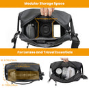 TARION TR-SB Camera Sling Bag (Black, 4L)