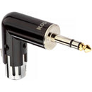 Kopul XLRTWIST-360-FTRS Angled XLR Female to 1/4" TRS Male Adapter