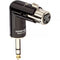 Kopul XLRTWIST-360-FTRS Angled XLR Female to 1/4" TRS Male Adapter
