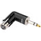 Kopul XLRTWIST-360-FTRS Angled XLR Female to 1/4" TRS Male Adapter