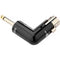 Kopul XLRTWIST-360-FTS Angled XLR Female to 1/4" TS Male Adapter