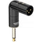 Kopul XLRTWIST-360-MTS Angled 1/4" TS Male to XLR Male Adapter