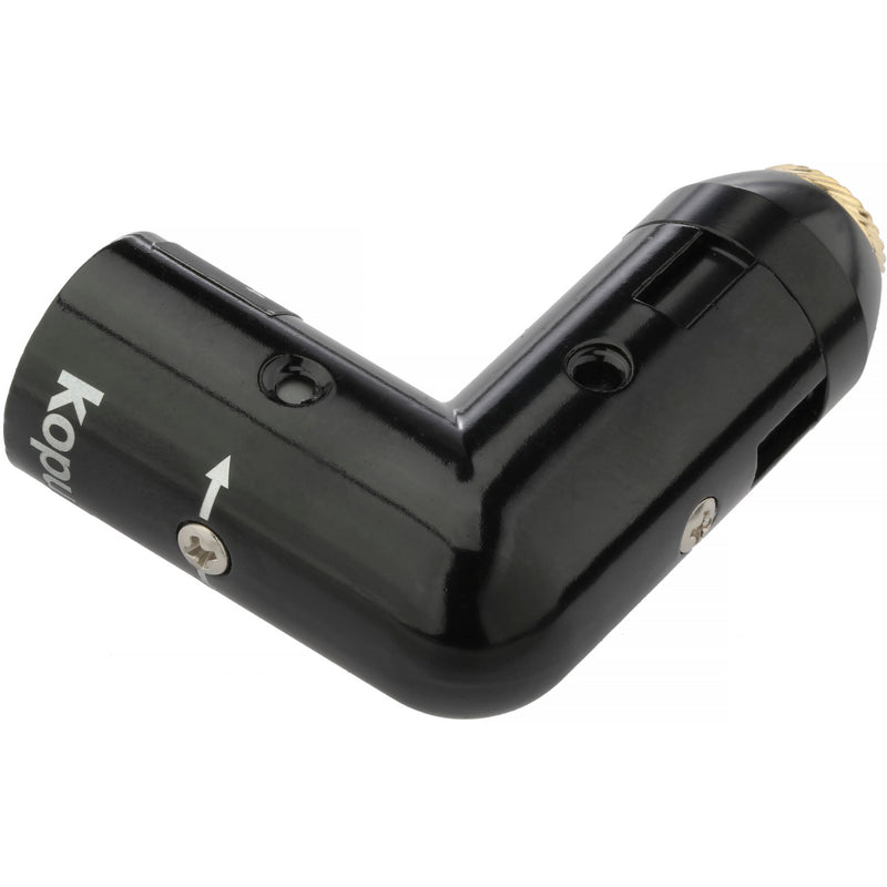 Kopul XLRTWIST-360-MF14 Angled 1/4" TS Female to XLR Male Adapter