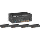 KanexPro 18G 1x4 HDMI 2.0 Splitter Extender Kit (492')