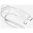 HYPER HyperDrive USB-C to HDMI Adapter Cable (8', White)