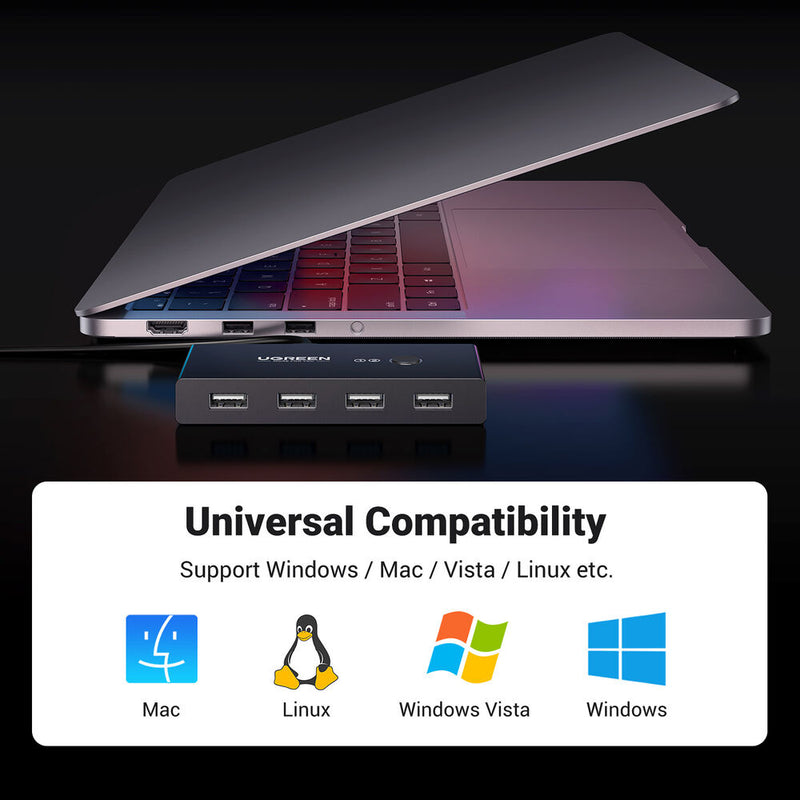 UGREEN USB-A 2.0 4-Port Switch