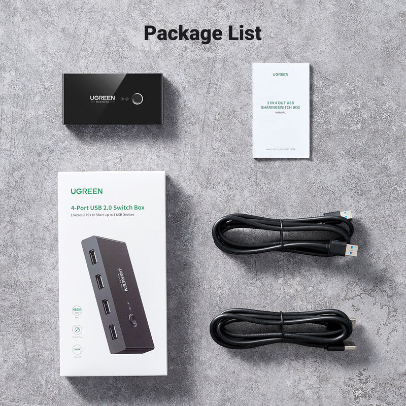 UGREEN USB-A 2.0 4-Port Switch