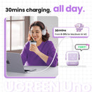 UGREEN Uno 65W 3-Port USB Charger (Purple)