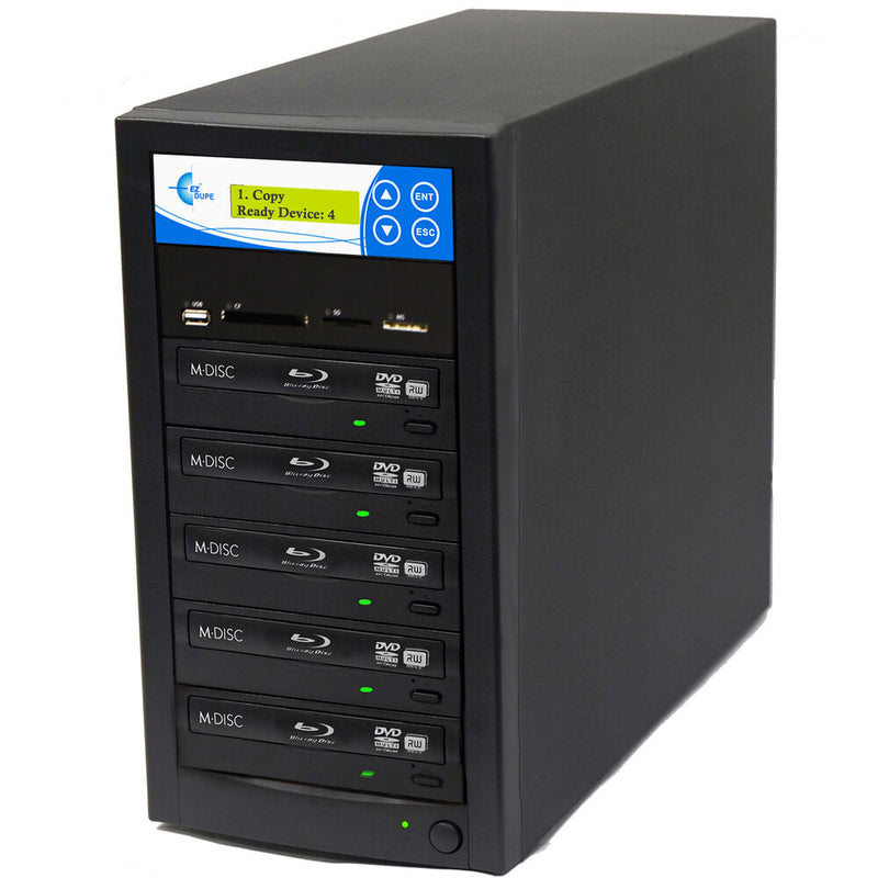 EZ Dupe 4-Copy Media Mirror Flash Media / BD/DVD/CD to Disc Duplicator