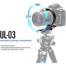 Leofoto UL-03 Rotating Bracket for Select Canon, Nikon, and FUJIFILM Cameras (Black)