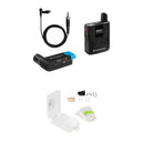 Sennheiser AVX-ME2 SET Digital Camera-Mount Wireless Omni Lavalier Microphone System with Mic Hiding Kit (Black/White, 1.9 GHz)
