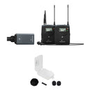 Sennheiser EW 100 ENG G4 Camera-Mount Wireless Combo Microphone System with Black Outdoor Kit (G: 566 to 608 MHz)