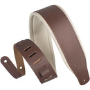 Levy's Amped Leather Series Guitar Strap (Brown)